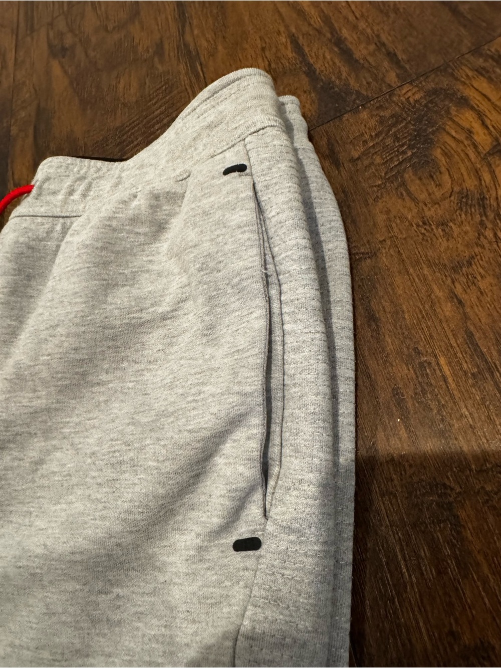 Reebok Men’s Small Gray Sweatpants Joggers Red Drawstring Athletic Pants - Picture 5 of 11